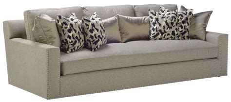 basic gray fabric couch metal trim|gray couch with nailhead trim.